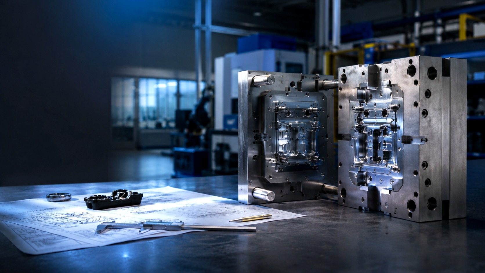 Precision injection mould tooling and engineering files ready for review